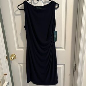 Ralph Lauren Slip on all occasion Navy Blue Women's Dress, Size 8